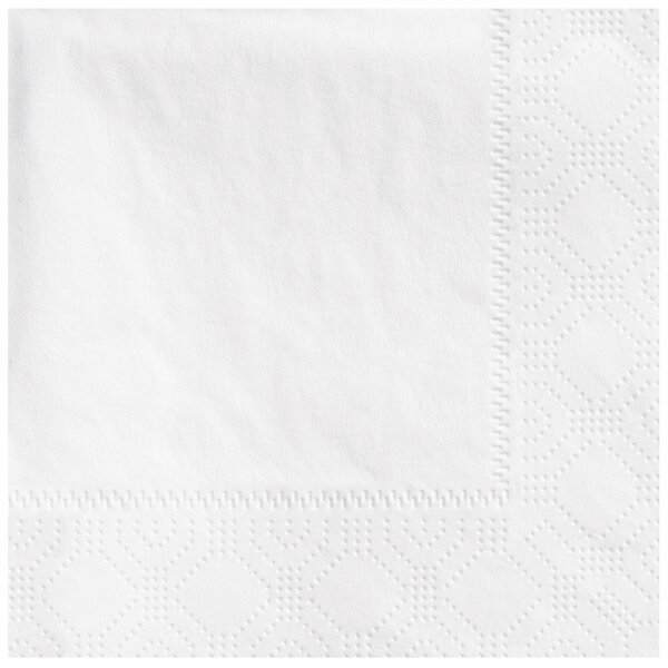 Hoffmaster 4.75in Regal Embossed White Beverage Napkins, 2400PK 180706